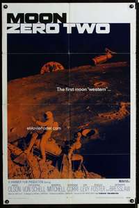 m413 MOON ZERO TWO one-sheet movie poster '69 the first moon western!