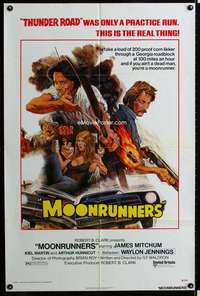 m414 MOONRUNNERS one-sheet movie poster '74 Waylon Jennings, James Mitchum