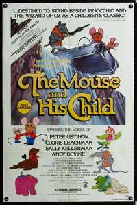 m416 MOUSE & HIS CHILD one-sheet movie poster '77 Ustinov, cartoon!