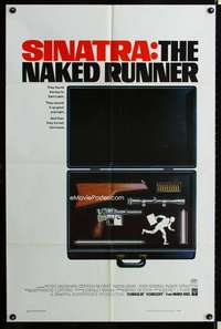 m441 NAKED RUNNER one-sheet movie poster '67 Frank Sinatra, cool image!