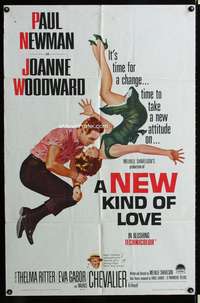 m460 NEW KIND OF LOVE one-sheet movie poster '63 Paul Newman, Woodward