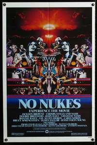m479 NO NUKES one-sheet movie poster '80 Jackson Browne, rock & roll!