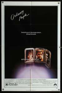 m491 ORDINARY PEOPLE one-sheet movie poster '80 Donald Sutherland, Moore