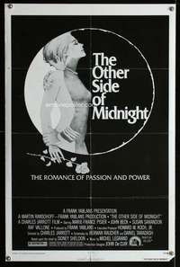 m492 OTHER SIDE OF MIDNIGHT one-sheet movie poster '77 Sidney Sheldon