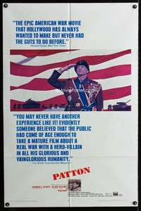 m509 PATTON one-sheet movie poster '70 George C Scott military classic!