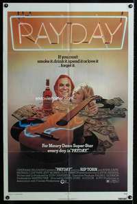 m510 PAYDAY one-sheet movie poster '73 Rip Torn, Ahna Capri, country music!