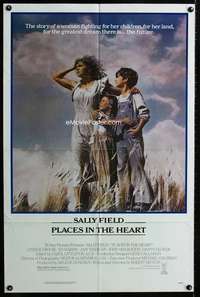 m530 PLACES IN THE HEART one-sheet movie poster '84 Sally Field, Ed Harris