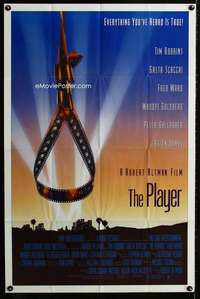 m533 PLAYER one-sheet movie poster '92 Robert Altman, Tim Robbins