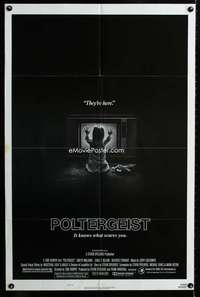 m541 POLTERGEIST one-sheet movie poster '82 Tobe Hooper, They're here!