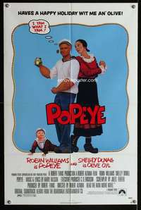 m543 POPEYE one-sheet movie poster '80 Robert Altman, Robin Williams