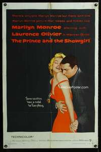 m554 PRINCE & THE SHOWGIRL one-sheet movie poster '57 sexy Marilyn Monroe!