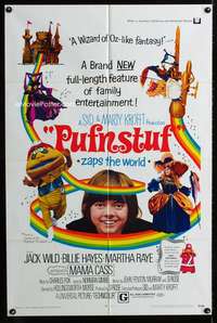 m566 PUFNSTUF one-sheet movie poster '70 Sid & Marty Krofft musical!