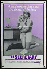 m613 SECRETARY one-sheet movie poster '71 she takes care of the boss!