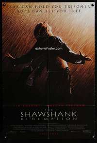 m615 SHAWSHANK REDEMPTION DS advance one-sheet movie poster '94 Tim Robbins