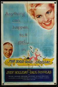 m628 SOLID GOLD CADILLAC one-sheet movie poster '56 Judy Holliday, Douglas