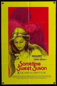 m634 SOMETIME SWEET SUSAN one-sheet movie poster '74Gallery's Shawn Harris