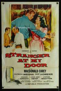 m665 STRANGER AT MY DOOR one-sheet movie poster '56 MacDonald Carey