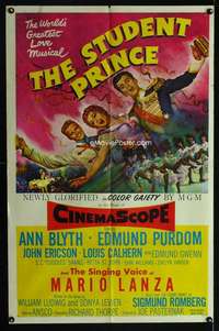 m667 STUDENT PRINCE one-sheet movie poster '54 Ann Blyth, Edmund Purdom