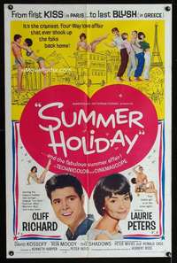 m669 SUMMER HOLIDAY one-sheet movie poster '63 Richard, Laurie Peters