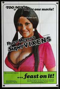 m672 SUPER VIXENS one-sheet movie poster '75 Russ Meyer, Uschi Digard