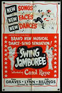 m679 SWING JAMBOREE one-sheet movie poster '46 English singer Peter Graves!