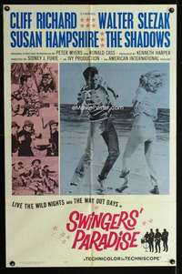 m680 SWINGERS' PARADISE one-sheet movie poster '65 wild nights,way out days