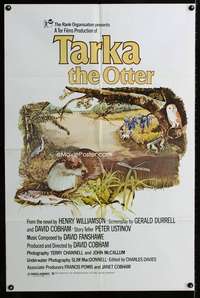 m685 TARKA THE OTTER one-sheet movie poster '79 told by Peter Ustinov!