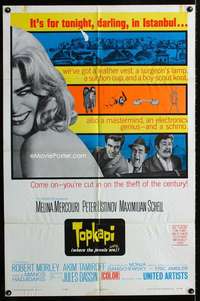 m692 TOPKAPI one-sheet movie poster '64 Melina Mercouri, Ustinov, Schell