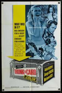 m697 TRUNK TO CAIRO one-sheet movie poster '66 Audie Murphy, Sanders