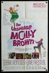 m702 UNSINKABLE MOLLY BROWN one-sheet movie poster '64 Debbie Reynolds