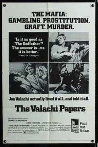 m703 VALACHI PAPERS style C one-sheet movie poster '72 Charles Bronson