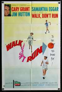 m704 WALK DON'T RUN one-sheet movie poster '66 Cary Grant, Samantha Eggar
