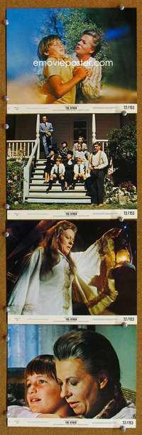 p330 OTHER 4 vintage movie 8x10 mini lobby cards '72 Uta Hagen, Diana Muldaur