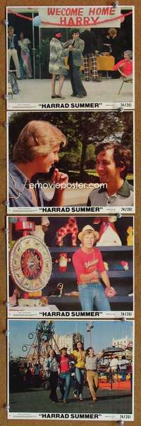 p309 HARRAD SUMMER 4 color vintage movie 8x10 mini lobby cards '74 college sex!