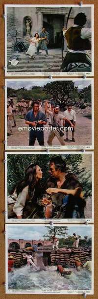 p302 GUNS OF SAN SEBASTIAN 4 Eng/US color vintage movie 8x10 stills '68 Quinn