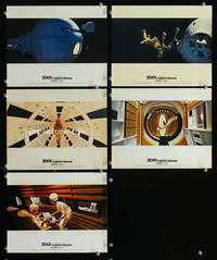 p240 2001 A SPACE ODYSSEY 5 color vintage movie English Front of House lobby cards '68