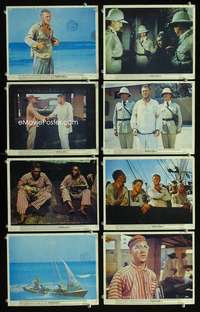 p119 PAPILLON 8 color vintage movie English Front of House lobby cards '74 McQueen,Hoffman