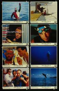p039 BIG BLUE 8 vintage movie color 8x10 mini lobby cards '88 Besson, Arquette
