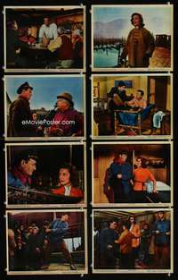 p009 BLOOD ALLEY 12 color vintage movie 8x10 stills '55 John Wayne, Bacall