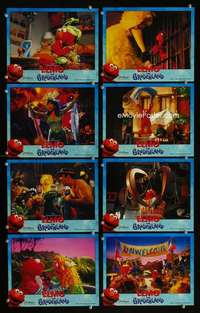 p068 ELMO IN GROUCHLAND 8 int'l vintage movie color 8x10 mini lobby cards '99
