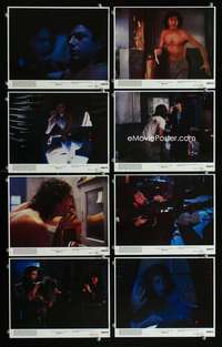 p075 FLY 8 vintage movie color 8x10 mini lobby cards '86 David Cronenberg