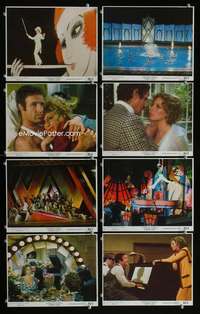 p077 FUNNY LADY 8 vintage movie color 8x10 mini lobby cards '75 Barbra, Caan