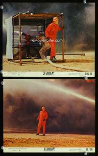 p477 HELLFIGHTERS 2 color vintage movie 8x10 stills '69 John Wayne
