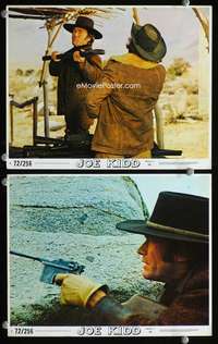 p487 JOE KIDD 2 vintage movie color 8x10 mini lobby cards '72 Clint Eastwood
