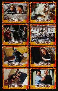p105 MEDALLION 8 int'l vintage movie color 8x10 mini lobby cards '03 Jackie Chan