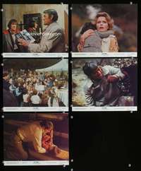 p268 OMEN 5 vintage movie color 8x10 mini lobby cards '76 Gregory Peck, Remick