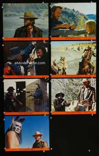 p230 OUTLAW JOSEY WALES 6 vintage movie color 8x10 mini lobby cards '76Eastwood