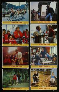 p154 TABLE FOR 5 8 vintage movie color 8x10 mini lobby cards '83 Jon Voight
