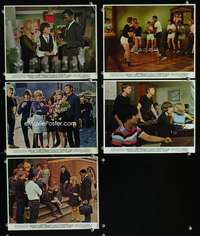 p279 TO SIR WITH LOVE 5 color vintage movie 8x10 stills '67 Sidney Poitier