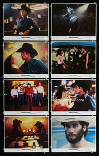 p168 URBAN COWBOY 8 vintage movie color 8x10 mini lobby cards '80 John Travolta